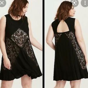 Torrid black lace dress